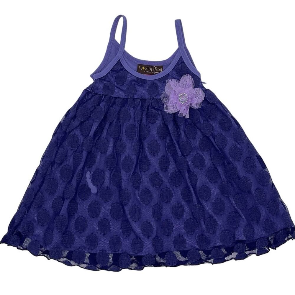 Boutique Leopard Daisy dress - 2T